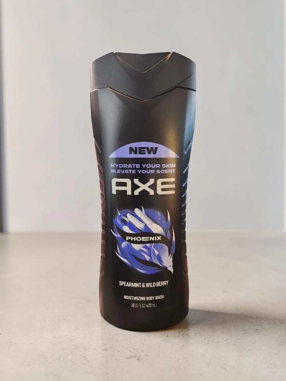 AXE Phoenix Moisturizing Body Wash for Men - Black with Blue Accents